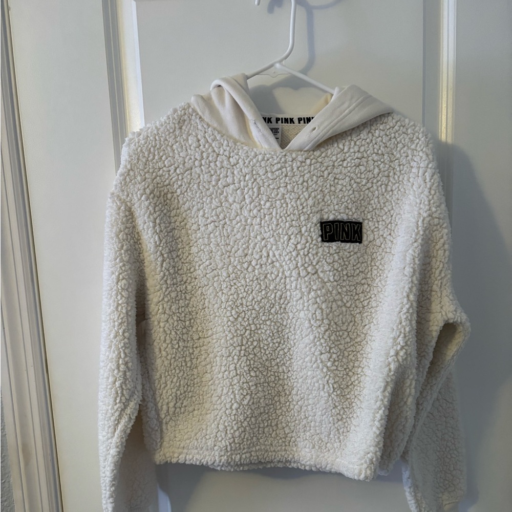 Victoria’s Secret Pink Sherpa Hoodie, Sz XS